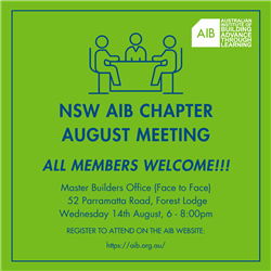 NSW - August Chapter Meeting