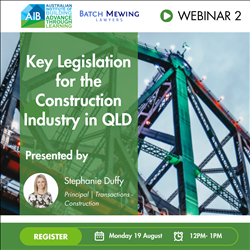 QLD Webinar - Legislation for the Construction Industry